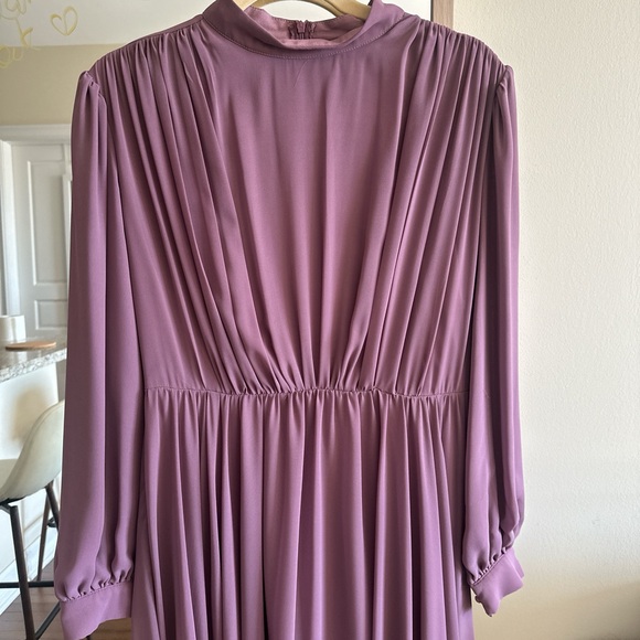 Vintage Purple Women's Maxi Dress Eid Ramadan Modest Dress - Picture 3 of 4